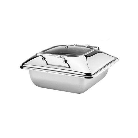 8332303 Athena Princess Induction Chafer Princess Rectangular Induction Chafer 2/3 Size - Glass Lid 440x410x240mm