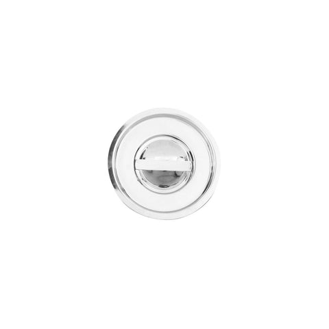 84301-C Round Stainless Steel Canisters & Covers Round Canister Cover 120mm CH May Catering Supplies