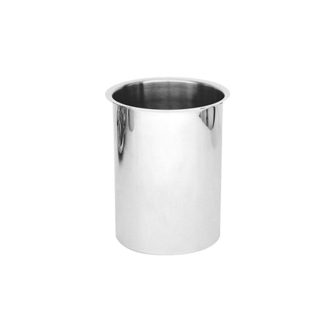 84302 Round Stainless Steel Canisters & Covers Round Canister 145x170mm / 2.0Lt CH May Catering Supplies