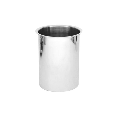 84303 Round Stainless Steel Canisters & Covers Round Canister 185x187mm / 3.0Lt CH May Catering Supplies