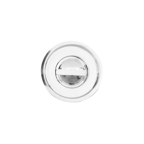 84304-C Round Stainless Steel Canisters & Covers Round Canister Cover 195mm CH May Catering Supplies