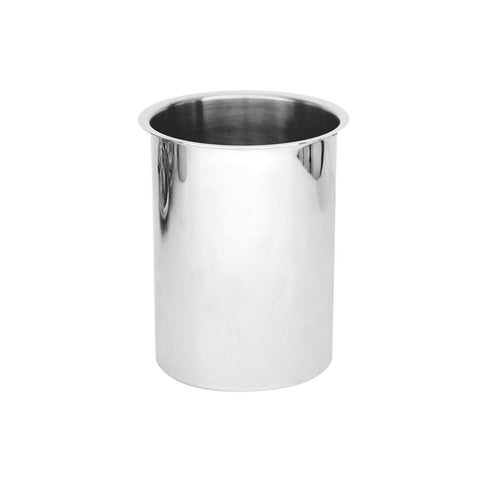 84304 Round Stainless Steel Canisters & Covers Round Canister 195x195mm / 4.0Lt CH May Catering Supplies