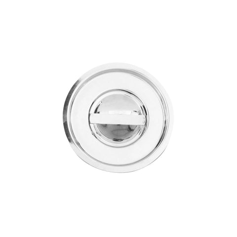 84306-C Round Stainless Steel Canisters & Covers Round Canister Cover 225mm CH May Catering Supplies