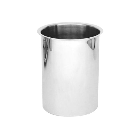 84306 Round Stainless Steel Canisters & Covers Round Canister 225x217mm / 6.0Lt CH May Catering Supplies