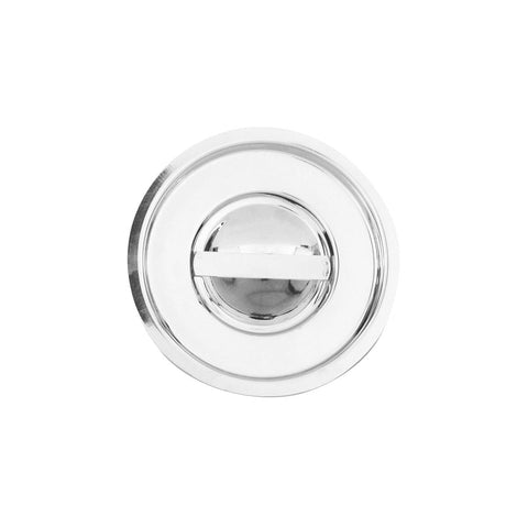 84308-C Round Stainless Steel Canisters & Covers Round Canister Cover 255mm CH May Catering Supplies