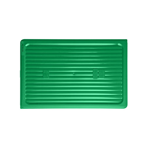 GastroPlast 859100-GN 1/1 Size Polypropylene Cover Green 530x325mm CH May Catering Supplies