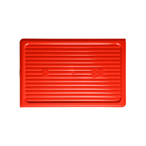 GastroPlast 859100-R 1/1 Size Polypropylene Cover Red 530x325mm CH May Catering Supplies