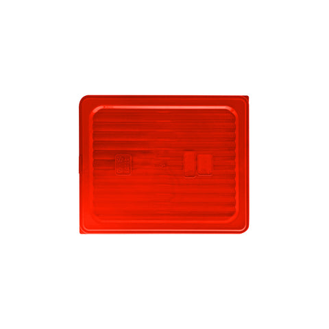 GastroPlast 859200-R 1/2 Size Polypropylene Cover Red 325x265mm CH May Catering Supplies