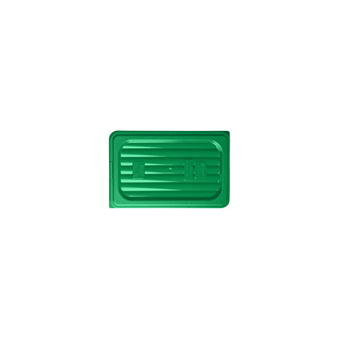 GastroPlast 859400-GN 1/4 Size Polypropylene Cover Green 265x162mm CH May Catering Supplies