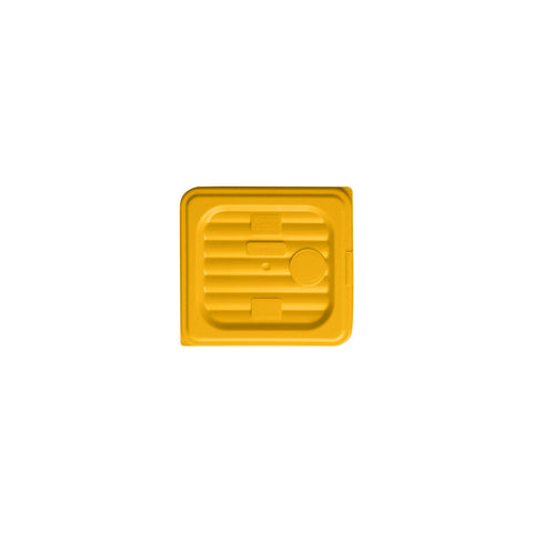 GastroPlast 859600-Y 1/6 Size Polypropylene Cover Yellow 176x162mm CH May Catering Supplies