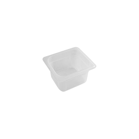 GastroPlast 859604 1/6 Size Polypropylene Pan 176x162x100mm CH May Catering Supplies
