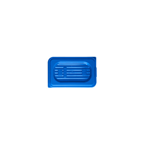 GastroPlast 859900-BL 1/9 Size Polypropylene Cover Blue 176x108mm CH May Catering Supplies