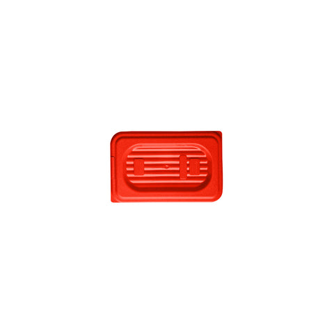 GastroPlast 859900-R 1/9 Size Polypropylene Cover Red 176x108mm CH May Catering Supplies