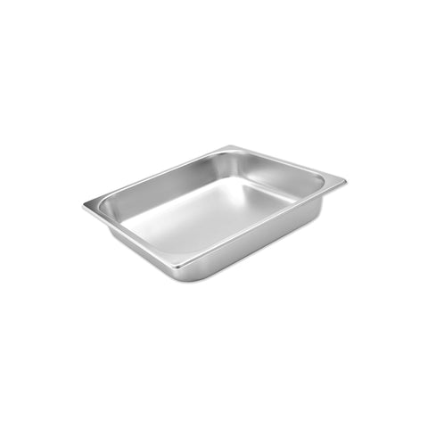 8723100 Standard Steam Pans 2/3 Size Stainless Steel Pan 325x325x100mm / 9.5Lt