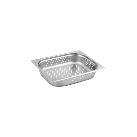 892065P Commercial Stainless Steel Gastronorm Pans & Covers 1/2 Size - Perforated Stainless Steel Pan 325x265x65mm CH May Catering Supplies