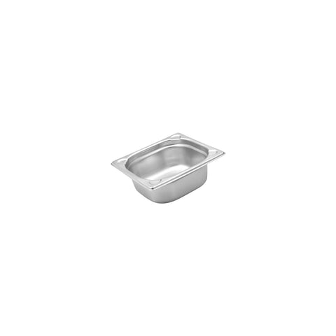 896150 Commercial Stainless Steel Gastronorm Pans & Covers 1/6 Size Stainless Steel Pan 176x162x150mm / 2.4Lt CH May Catering Supplies