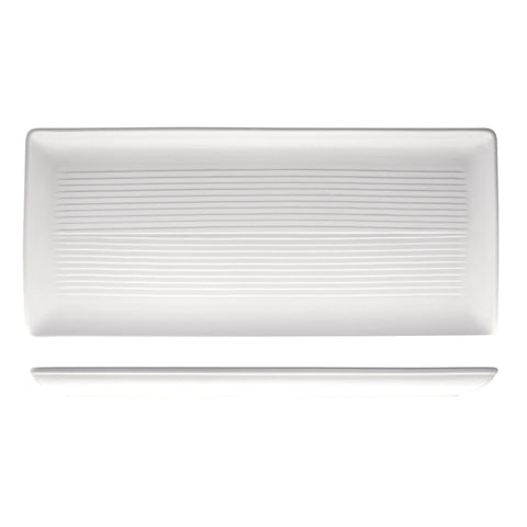 9029384 Zuma Pearl Aspen Dinnerware Collection Rectangular Share Platter 395 x 180mm
