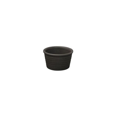 90916 Zuma Charcoal Dinnerware Collection Ribbed Sauce Ramekin 50x85mm / 135ml