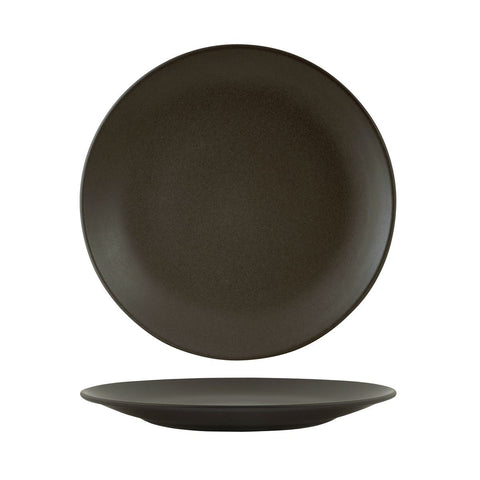 90964 Zuma Charcoal Dinnerware Collection Round Coupe Plate 230mm