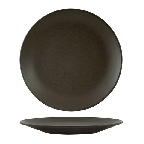 90967 Zuma Charcoal Dinnerware Collection Round Coupe Plate 285mm