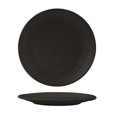 90971 Zuma Bluestone Dinnerware Collection Round Ribbed Coupe Plate 265mm