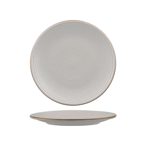 9099170 Zuma Mineral Dinnerware Collection Round Ribbed Coupe Plate 210mm