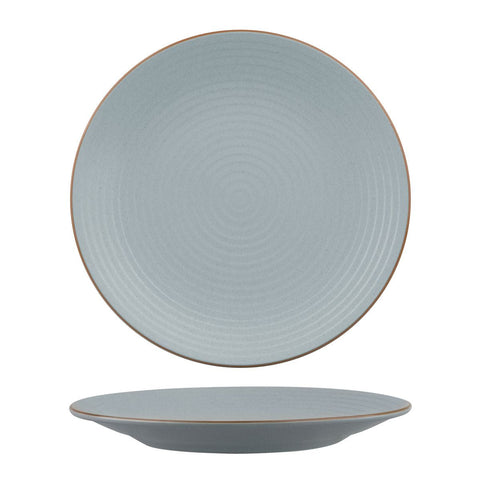 9099273 Zuma Bluestone Dinnerware Collection Round Ribbed Coupe Plate 310mm