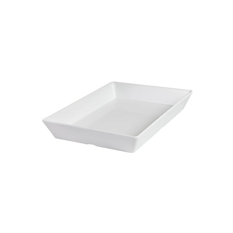 91073-W Rectangular Deep Dishes White Rectangular Deep Dish 350x250x50mm