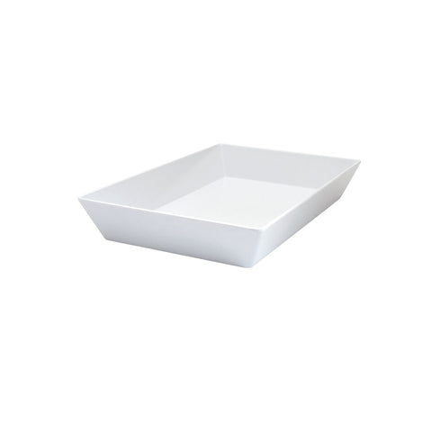 91074-W Rectangular Deep Dishes White Rectangular Deep Dish 450x300x70mm