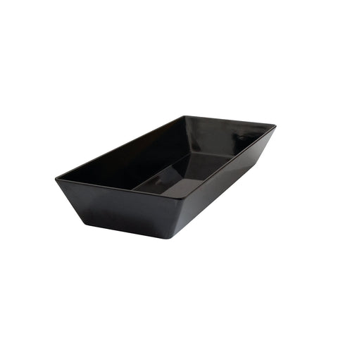 91076-BK Rectangular Deep Dishes Black Rectangular Deep Dish 500x200x70mm