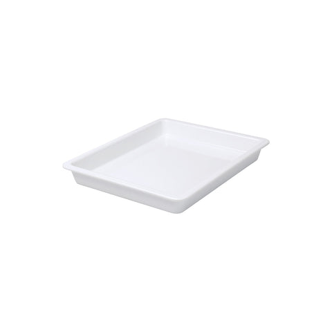 91121 Melamine Food Pans 1/2 Size White Pan 325x265x40mm
