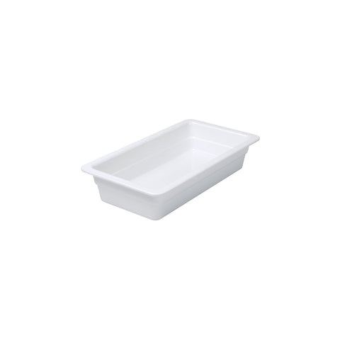 91132 Melamine Food Pans 1/3 Size White Pan 325x175x65mm