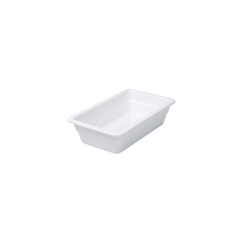91142 Melamine Food Pans 1/4 Size White Pan 265x165x65mm