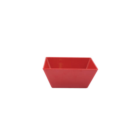91224-R Ryner Melamine Red Square Bowl 240x240x100mm