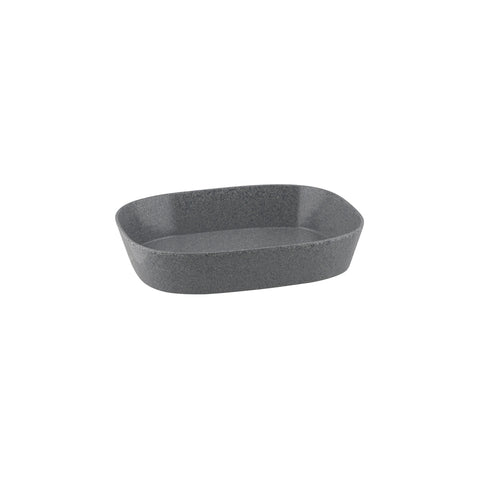 916622-GY Ryner Melamine Stone Grey Rectangular Gastronorm Dishes 1/2 Size Rectangular Dish 325x265x65mm / 3.75Lt CH May Catering Supplies
