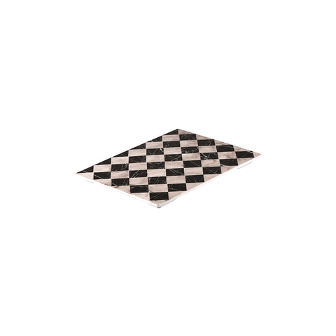 91761 Ryner Melamine Display Serve Checkerboard Marble Rectangular Platter 325x265mm