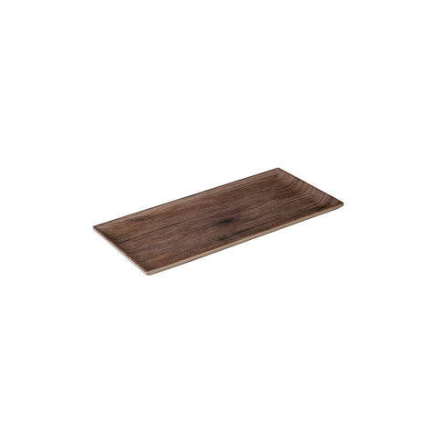 91842 Ryner Melamine Wood Deco Rectangular Platter 300x150mm