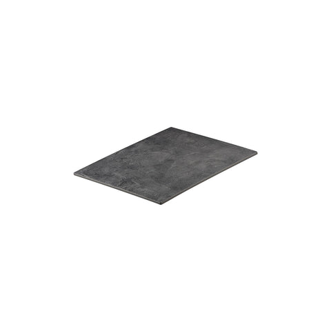 91852 Ryner Melamine Display Serve Dark Concrete Rectangular Platter 325x265mm