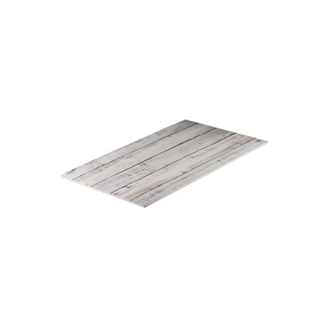 91871 Ryner Melamine Display Serve White Wash Rectangular Platter 325x265mm