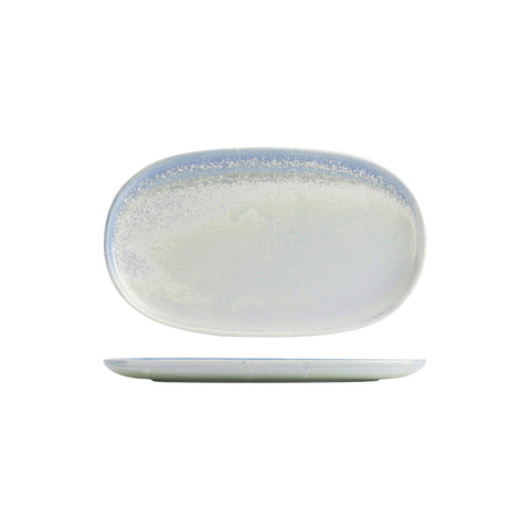 926242 Moda Porcelain Cloud Oval Coupe Plate 305x180mm CH May Catering Supplies