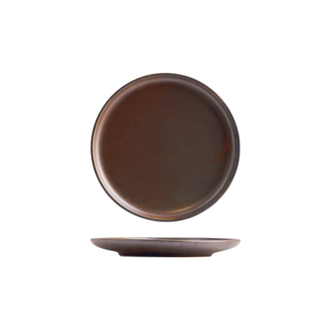 926608 Moda Porcelain Rust Round Plate 200mm CH May Catering Supplies
