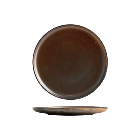 926610 Moda Porcelain Rust Round Plate 260mm CH May Catering Supplies
