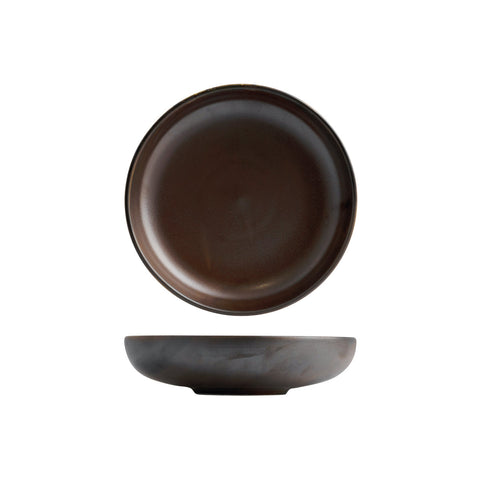 926658 Moda Porcelain Rust Round Share Bowl 225mm CH May Catering Supplies