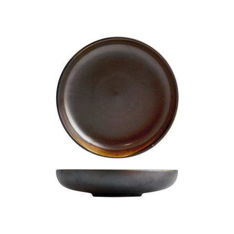 926659 Moda Porcelain Rust Round Share Bowl 250mm CH May Catering Supplies