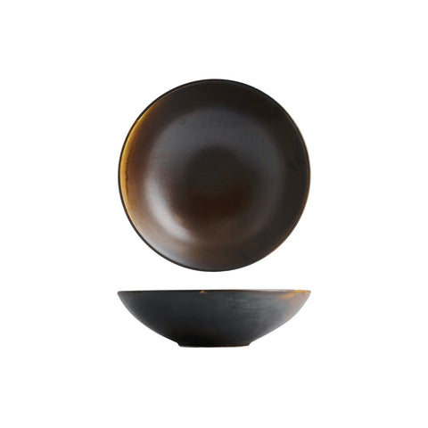 926678 Moda Porcelain Rust Round Deep Bowl 210mm CH May Catering Supplies