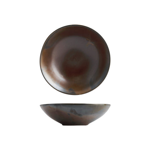 926679 Moda Porcelain Rust Round Deep Bowl 230mm CH May Catering Supplies