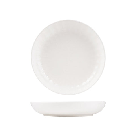 927273 Moda Porcelain Snow Scalloped Share Bowl 260mm/1300ml CH May Catering Supplies