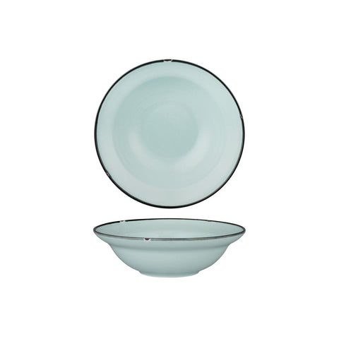94127-PB Luzerne TinTin Blue Black Dinnerware Collection TinTin Blue Black Round Deep Plate / Bowl 190mm/380ml