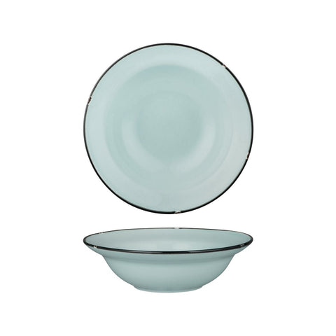 94128-PB Luzerne TinTin Blue Black Dinnerware Collection TinTin Blue Black Round Deep Plate / Bowl 220mm/580ml