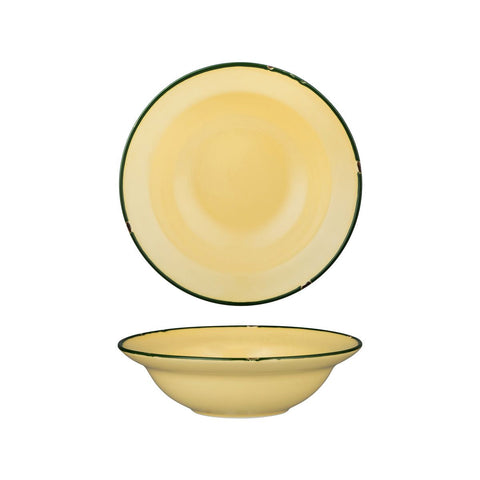 94128-SG Luzerne TinTin Sand Green Dinnerware Collection TinTin Sand Green Round Deep Plate / Bowl 220mm/580ml